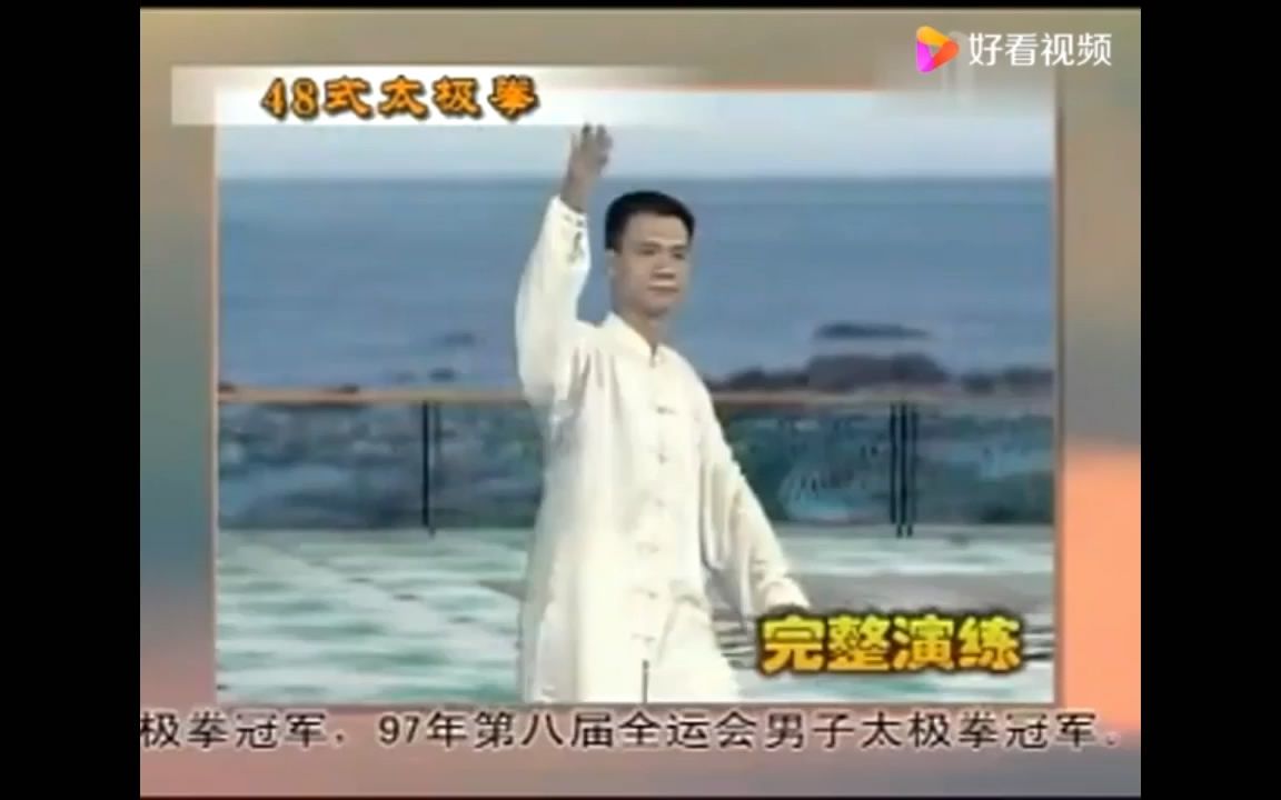 四十八式养生太级拳 真人演练教学哔哩哔哩bilibili