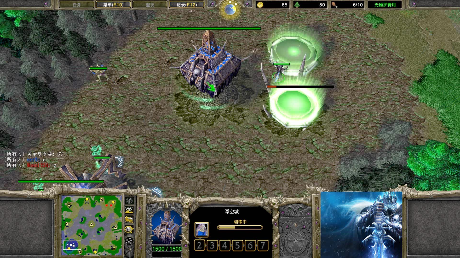 【超高强度体力局】魔兽争霸大帝解说 120 vs moon az