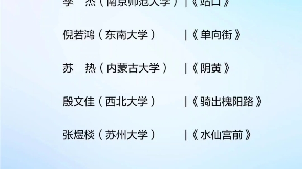 “也许我就是带珠的蚌”第九届青春文学奖小说奖提名公示/看看有没有你的校友哔哩哔哩bilibili