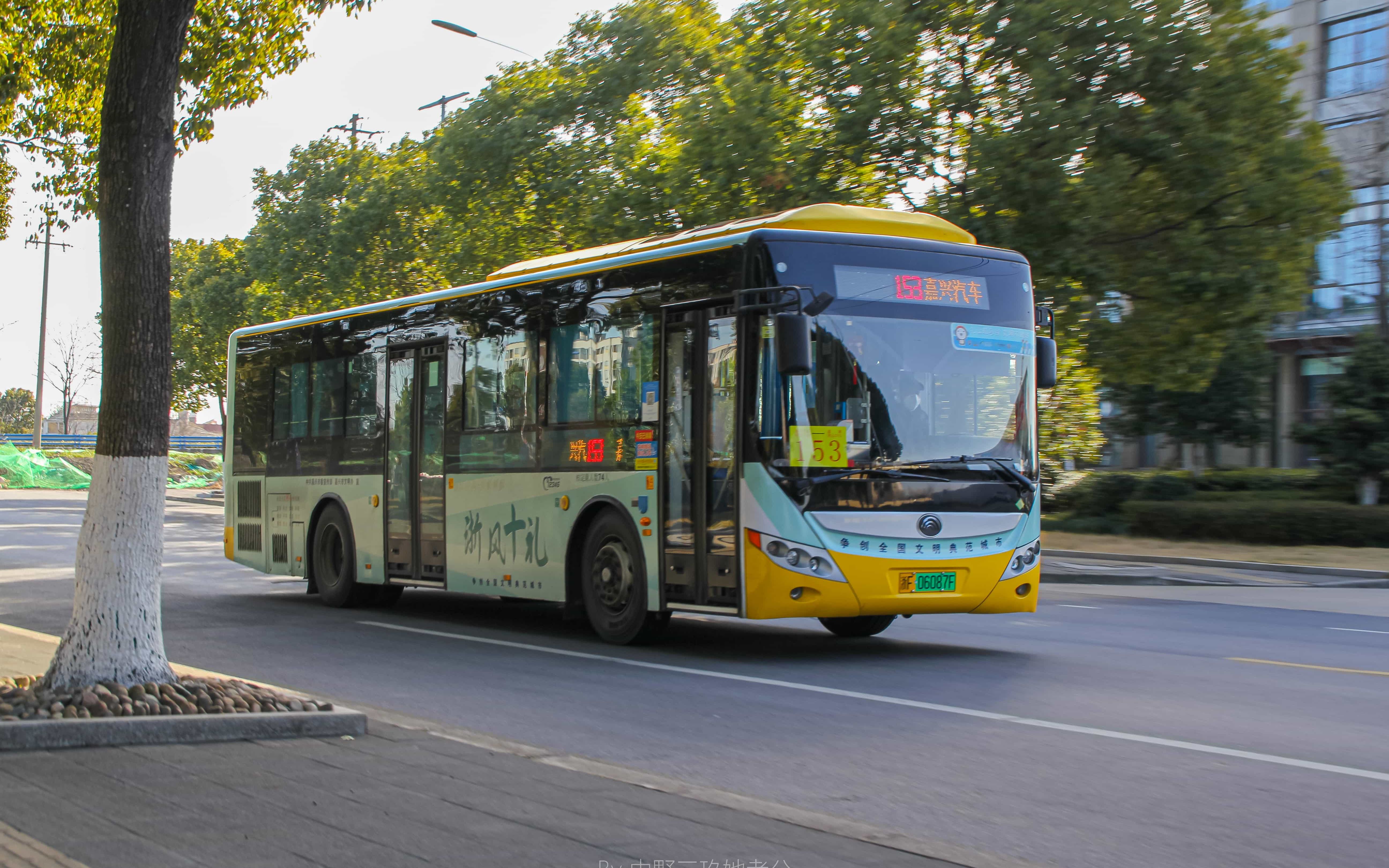 「中野三玖她老公」 车内走行音 #1 zk6105chevnpg21 153路 嘉兴汽车
