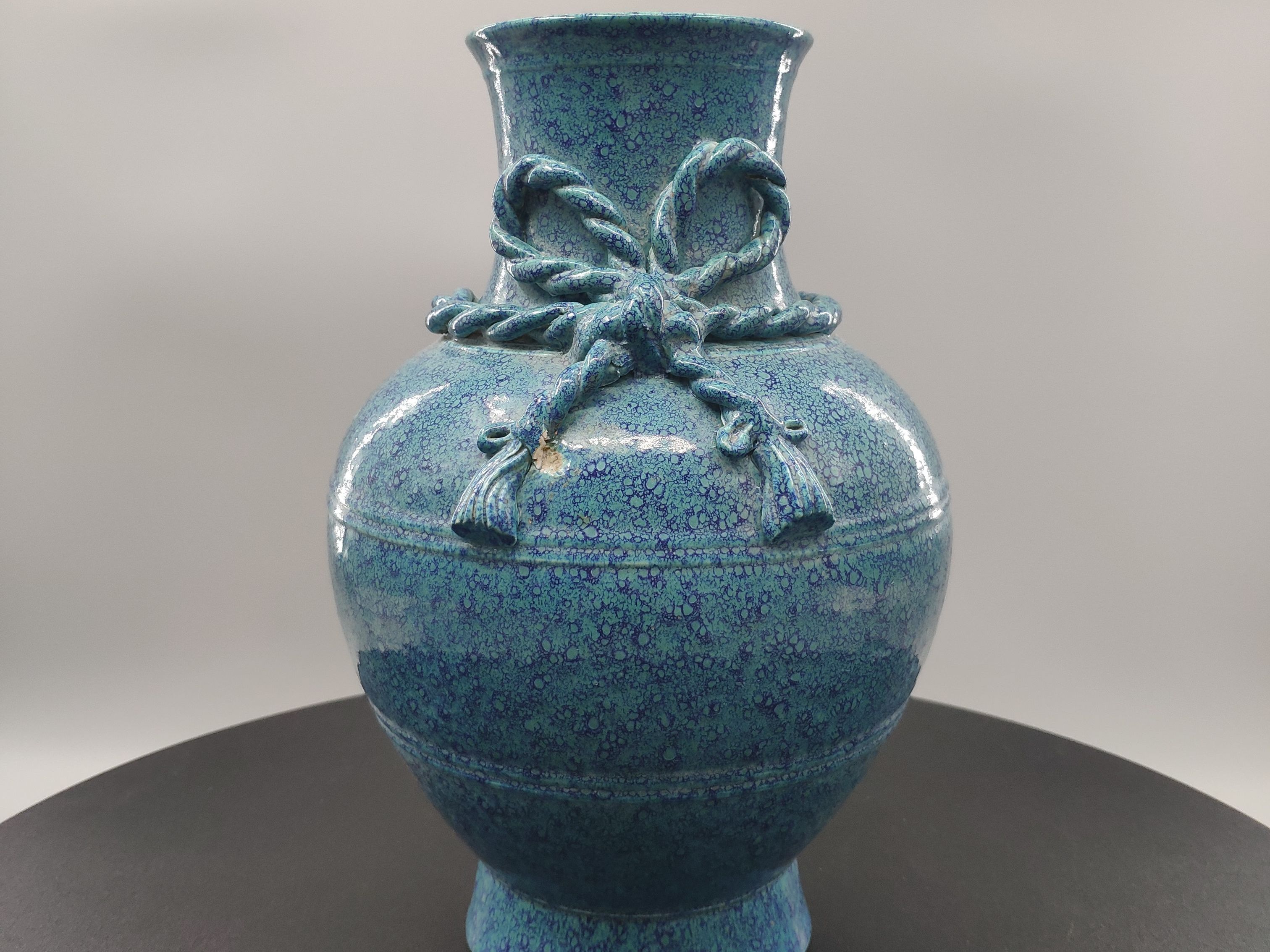 清道光咸丰时期炉钧釉包袱瓶