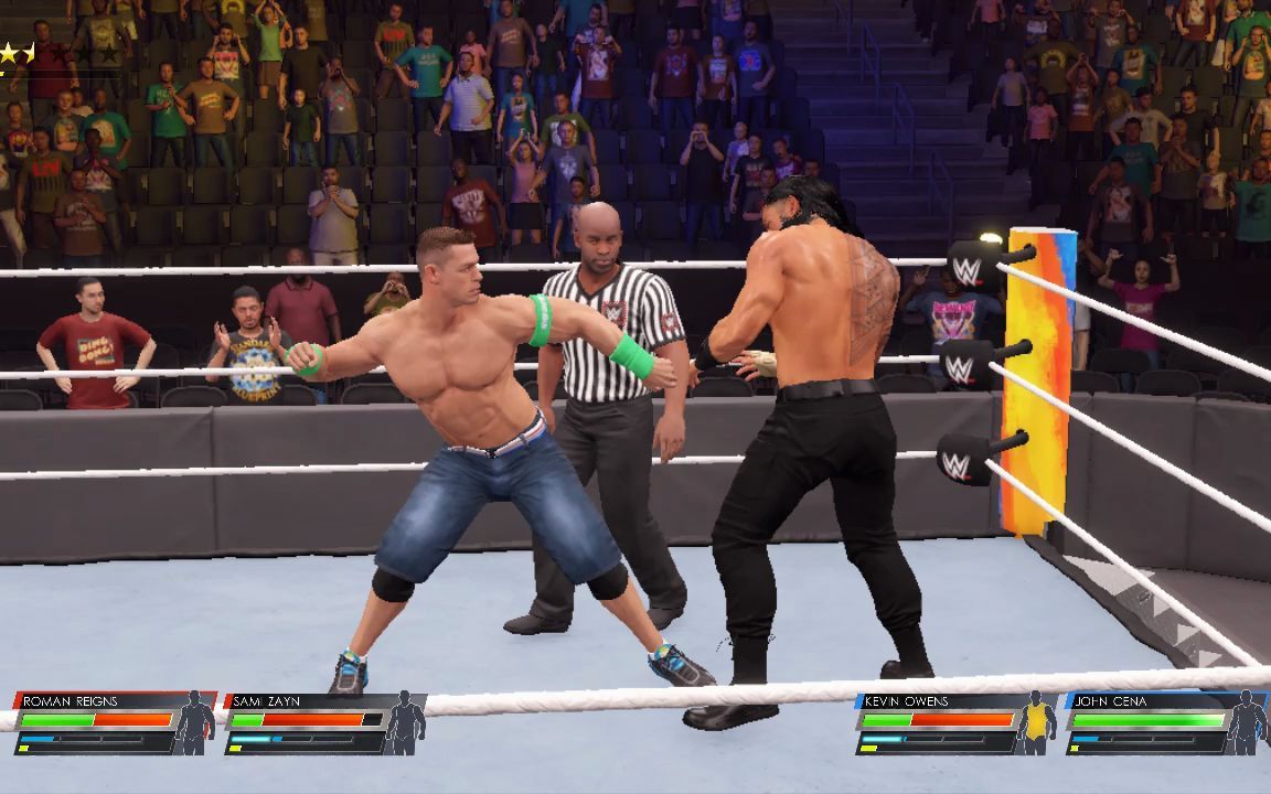 [图]【WWE2K22】究竟是罗曼见死不救还是萨米是个演员？