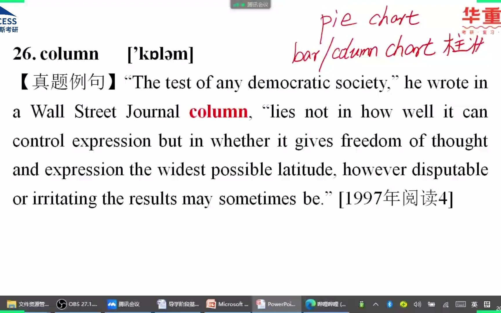 社科赛斯考研英语网课34 column释义哔哩哔哩bilibili