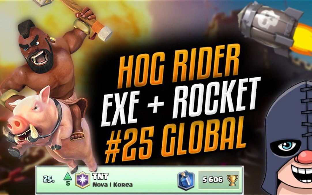 【皇室战争】【tnt】超强飓风屠夫猪天梯上分~挺进全球第25名!