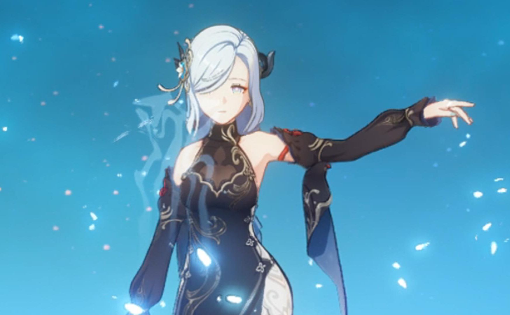 【原神】旅行者竟然是申鹤大腿上的腿环,迷人的待机动作