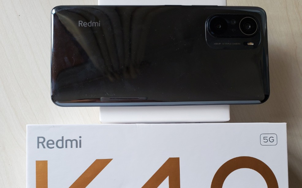 红米k40黑色8128g空气开箱