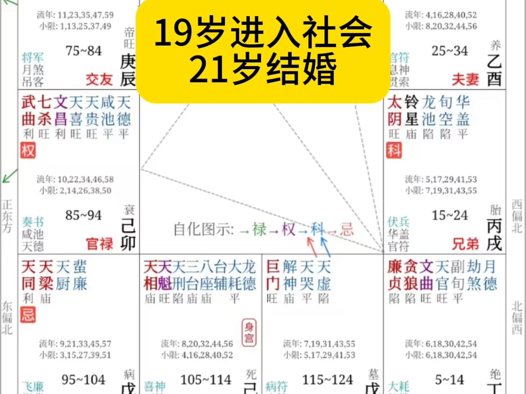 廉贞、贪狼落陷入女命,高中毕业就进入社会,21岁步入婚姻哔哩哔哩bilibili