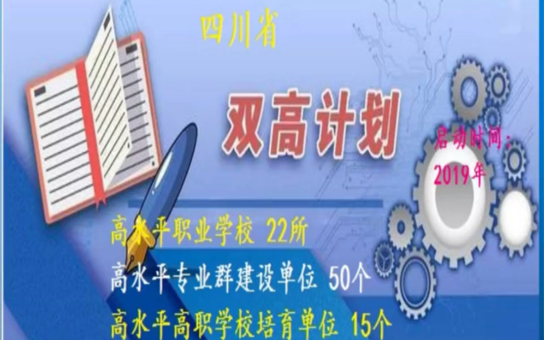 四川省“双高”计划之高水平高职学校和高水平专业专科群哔哩哔哩bilibili