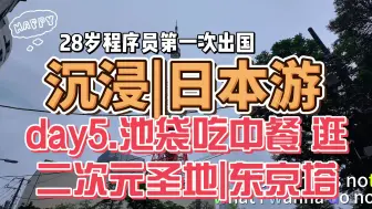 Download Video: 28岁程序员第一次出国|日本|day5下.二次元正统在池袋，吃中餐看东京塔