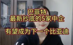 Tải video: 巴菲特最新抄底的5家中企，有望成为下一个比亚迪