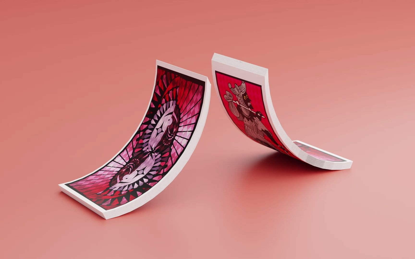 乱做个塔罗牌的鸽尾洗牌