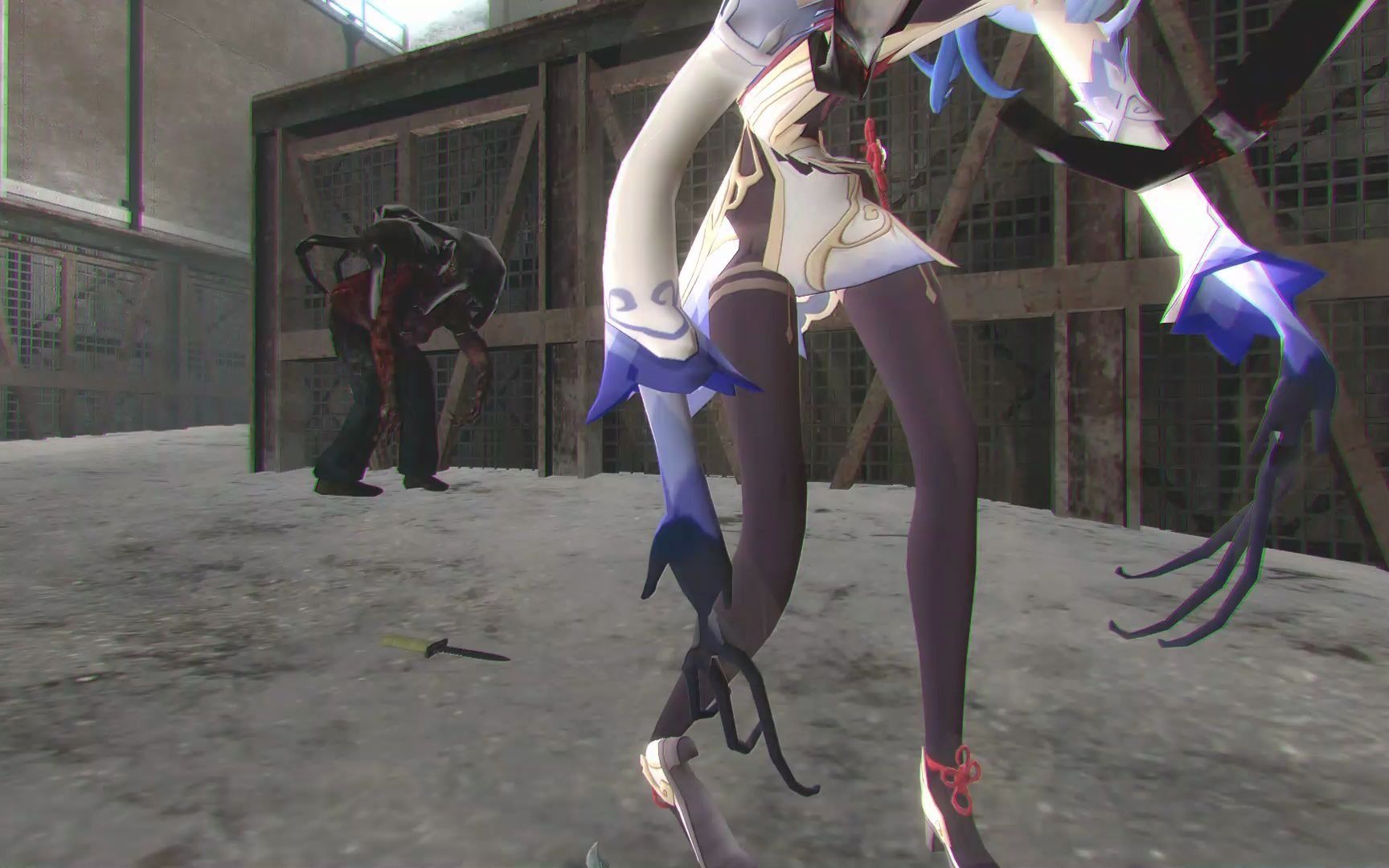 甘雨被剧毒猎头蟹偷袭堕落成猎头蟹的奴仆