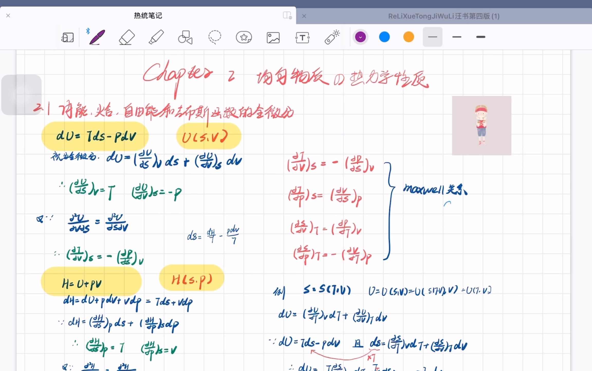 [图]Zenobia～《热统》第二章【Maxwell关系和示例】