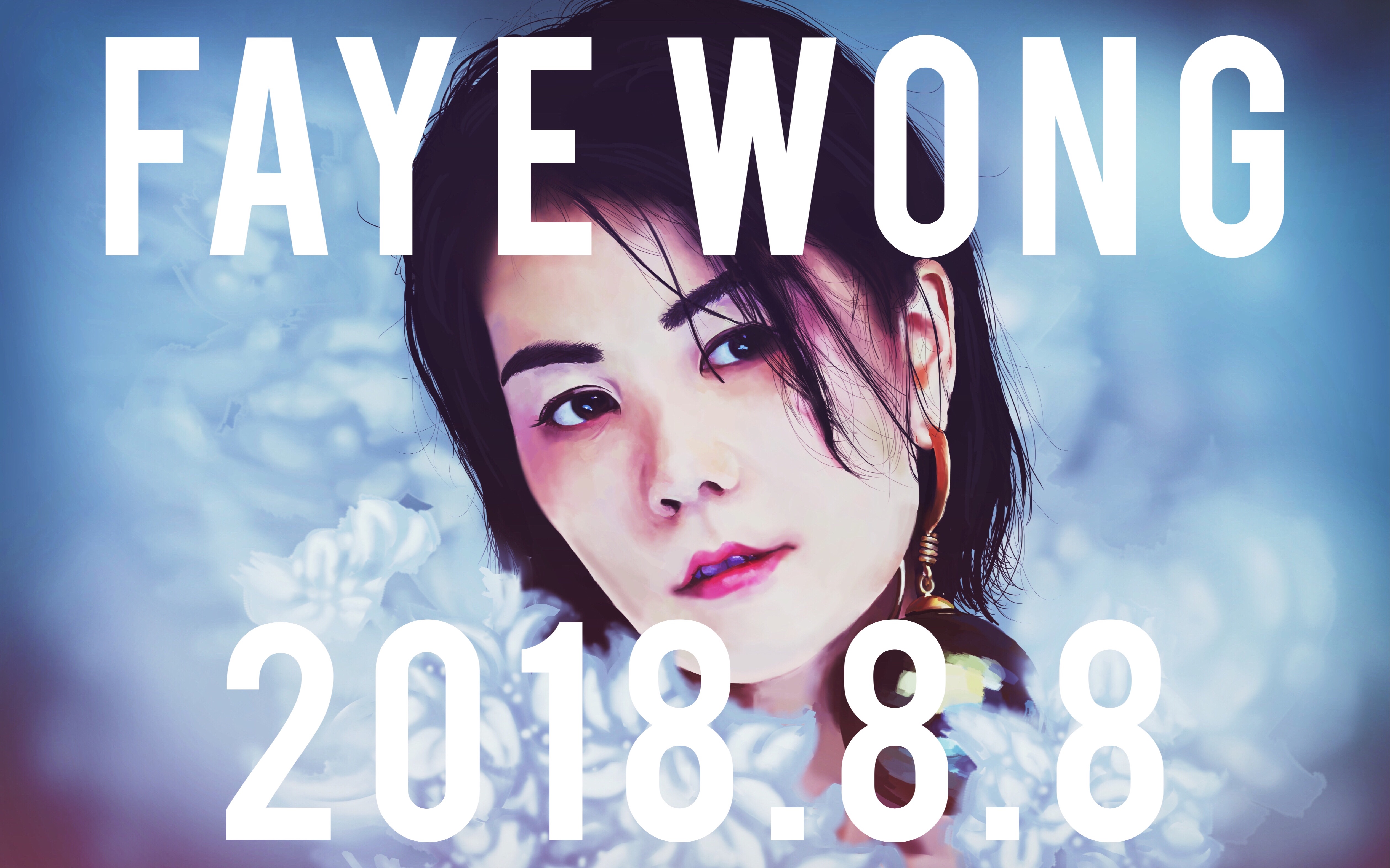 【板绘厚涂】王菲faye wong生贺图绘制过程_哔哩哔哩 (゜-゜)つロ