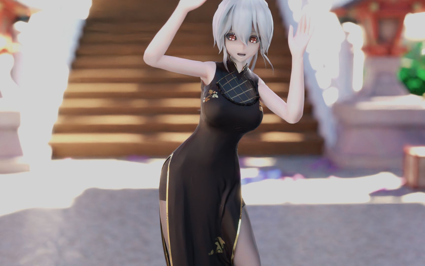 【弱音竖屏布料】广寒宫,旗袍和黑丝更配哦!_哔哩哔哩_bilibili