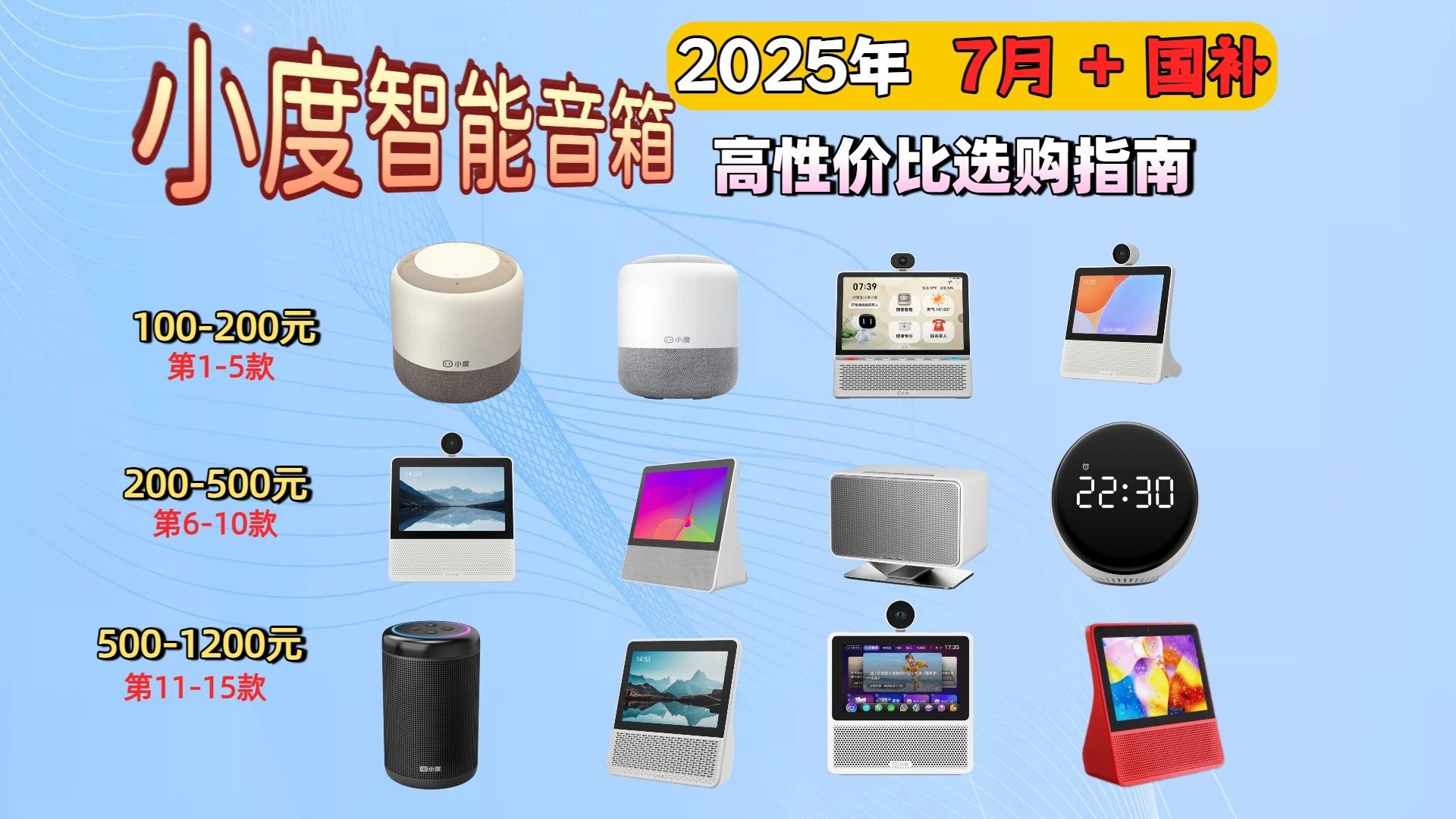 想买小度智能音箱?先看这份2025年7月最全选购攻略:15款热门型号深度评测,音质、功能、价格全面对比,告诉你哪个品牌好、哪款性价比最高,不花冤枉钱!