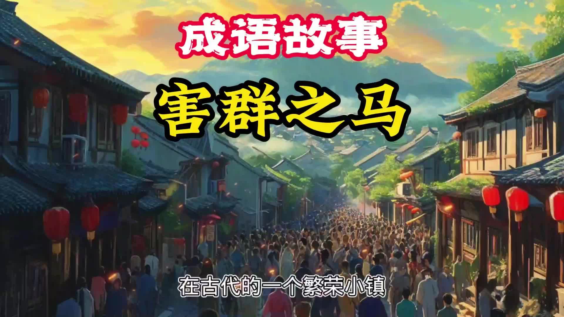 成语故事 害群之马哔哩哔哩bilibili