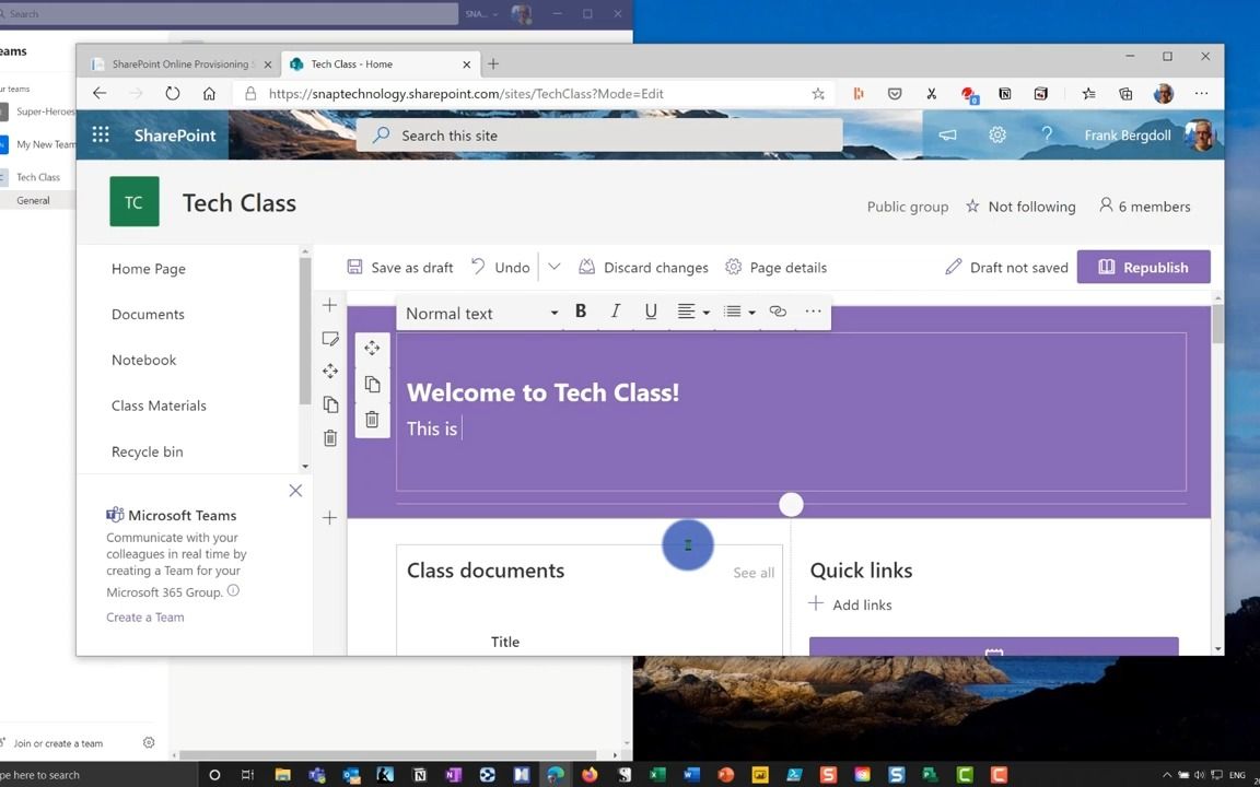 如何在Teams中创建网页助力在线学习 How to Build a Website in Microsoft Teams  Using SharePoint哔哩哔哩bilibili