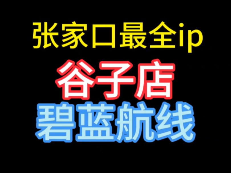 努力打造张家口最全ip谷子店碧蓝航线来啦哔哩哔哩bilibili