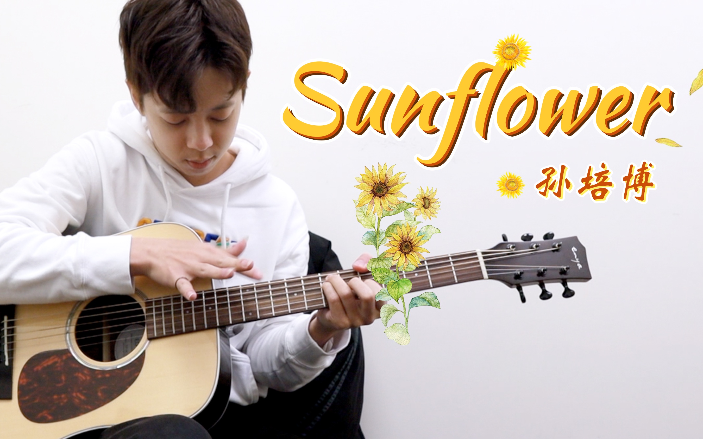 指弹入坑神曲!Sunflower  孙培博 吉他指弹演奏哔哩哔哩bilibili