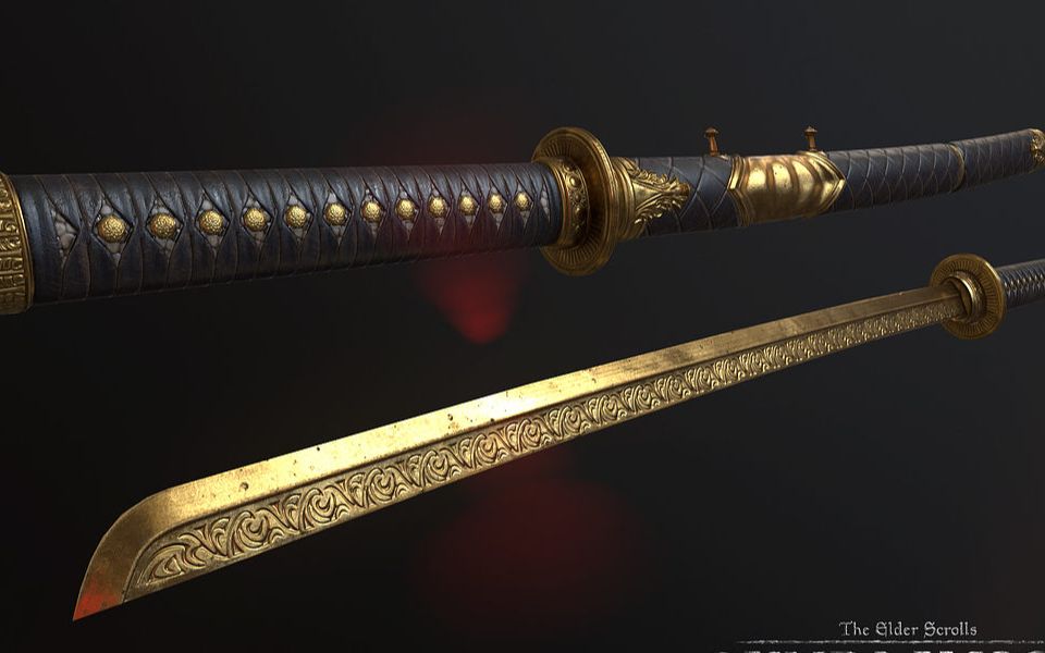 【maya】 唐刀制作流程讲解教学.emmm~帅还是蛮帅的.