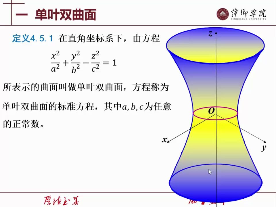 1单叶双曲面