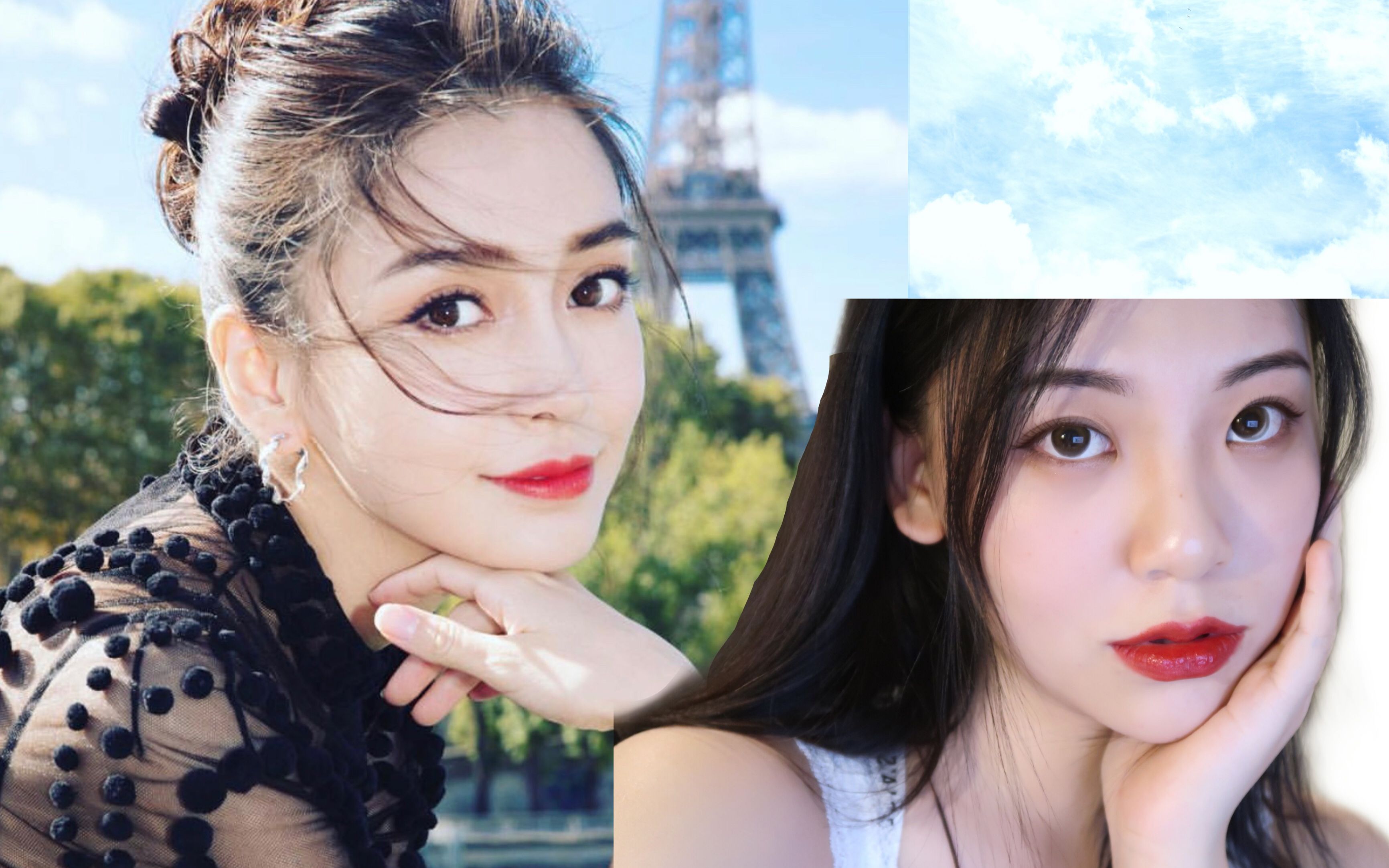 活动作品绫子适合内眦的angelababy仿妆扁平五官的春天混血感妆容自然