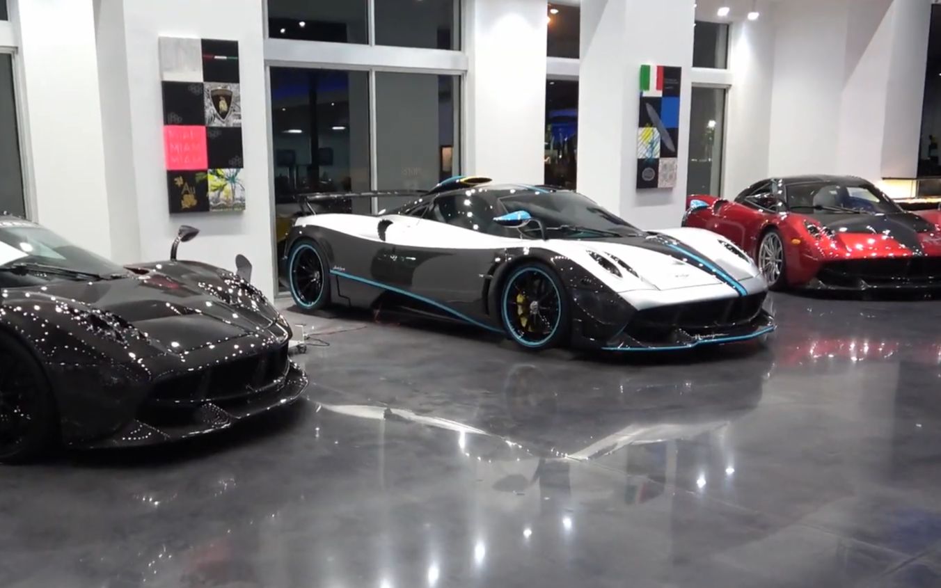 【超跑车库】号称全世界最贵车库.拉法,帕加尼,布加迪.