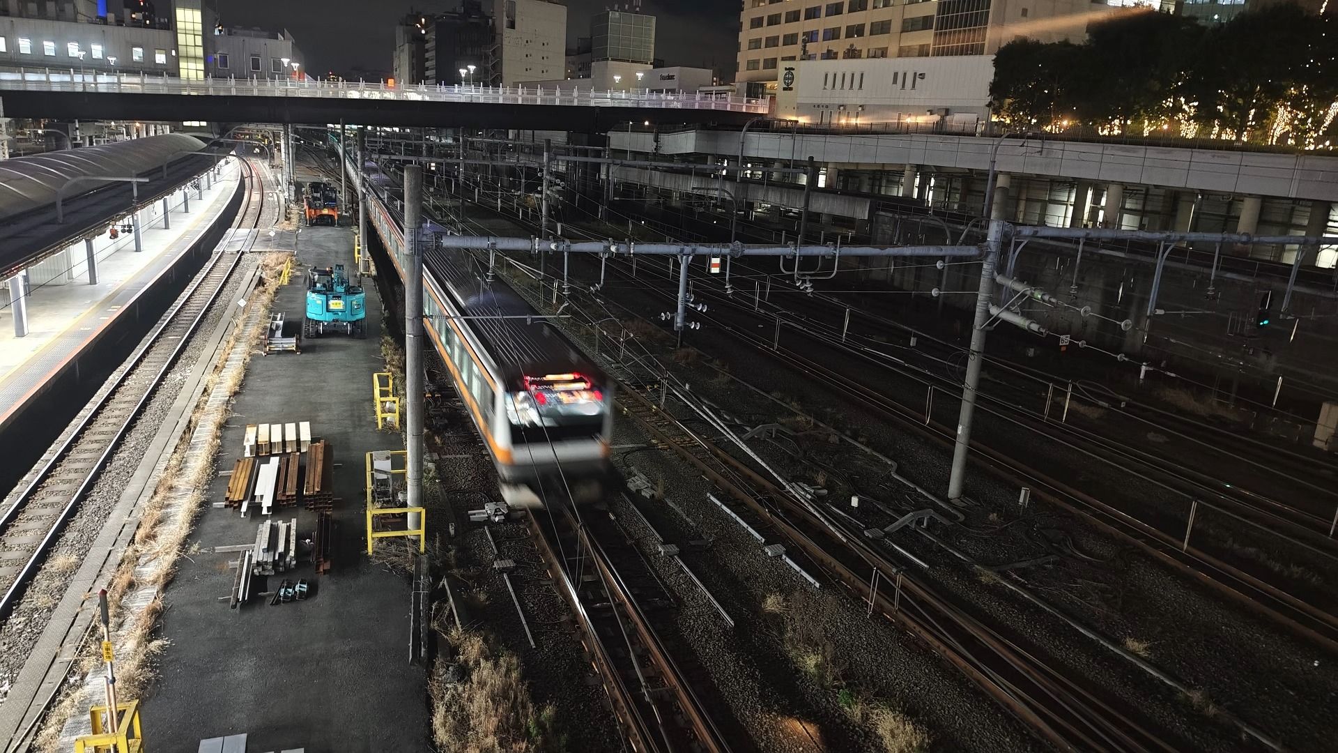 【jr铁路】2024年1月31日深夜的新宿站