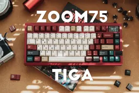 Download Video: ZOOM75 TIGA 胭脂红｜这个红色真的好喜欢 | 客制化键盘组装