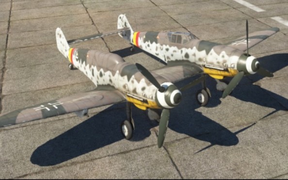 浴血长空有涂装的bf109z3就是有逼格配上这首歌我要单挑负子蟾和老