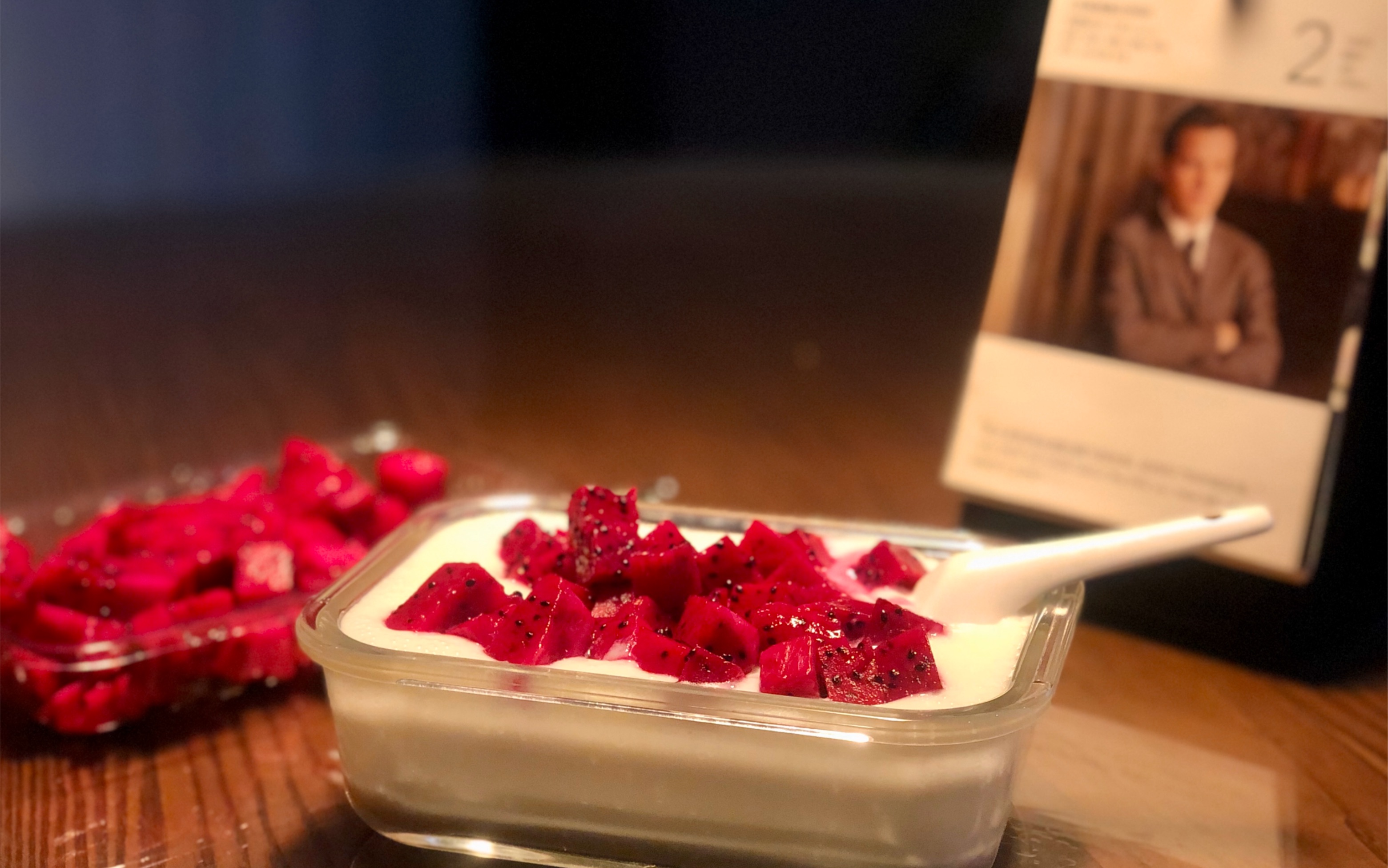 自制火龙果双皮奶_哔哩哔哩 (゜-゜)つロ 干杯~-bilibili