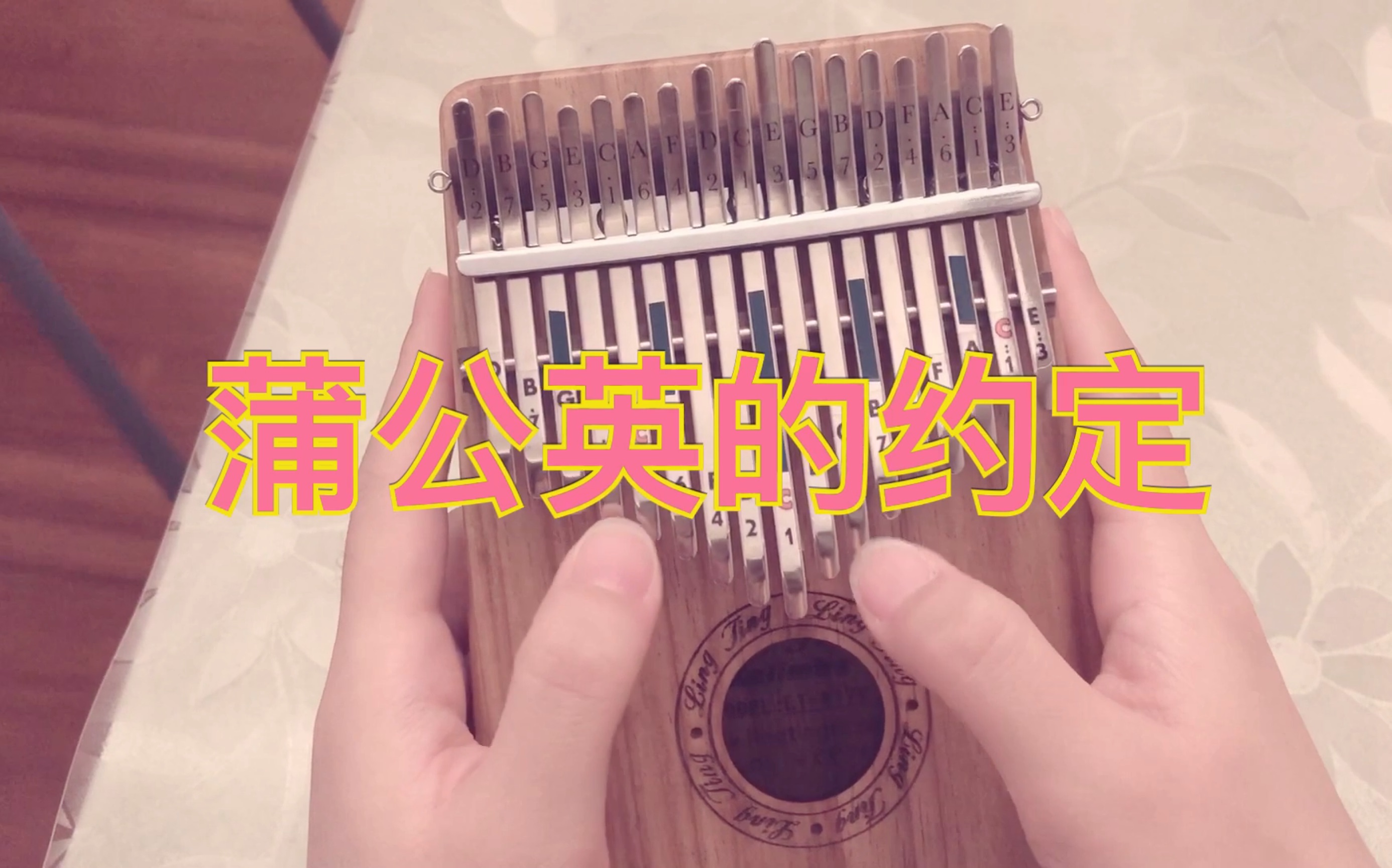 拇指琴卡林巴《蒲公英的约定》_哔哩哔哩 (゜-゜)つロ 干杯~-bilibili