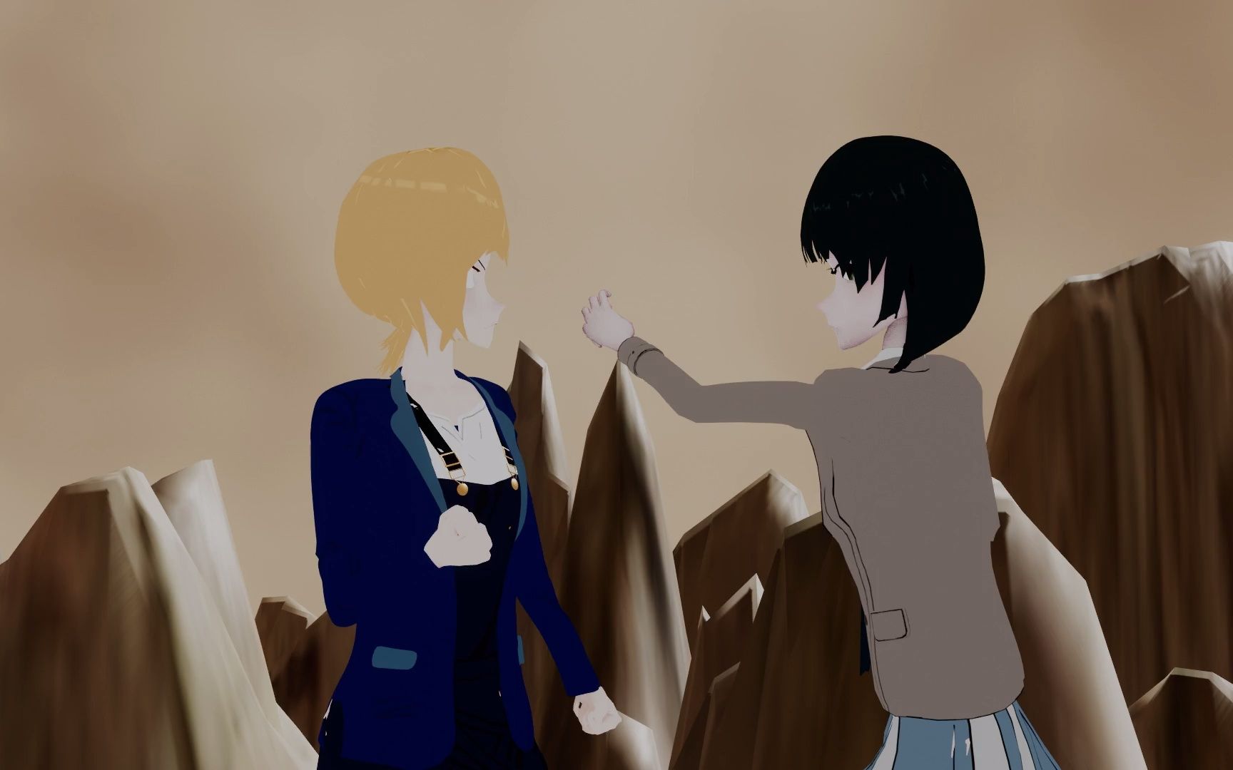 [blender]双人对打动画练习