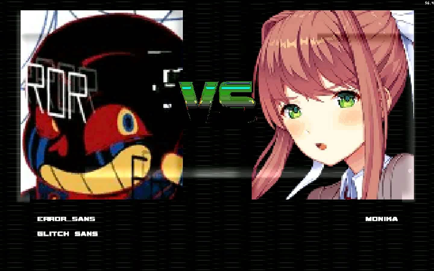 【mugen】error sans&glitch sans vs 莫妮卡