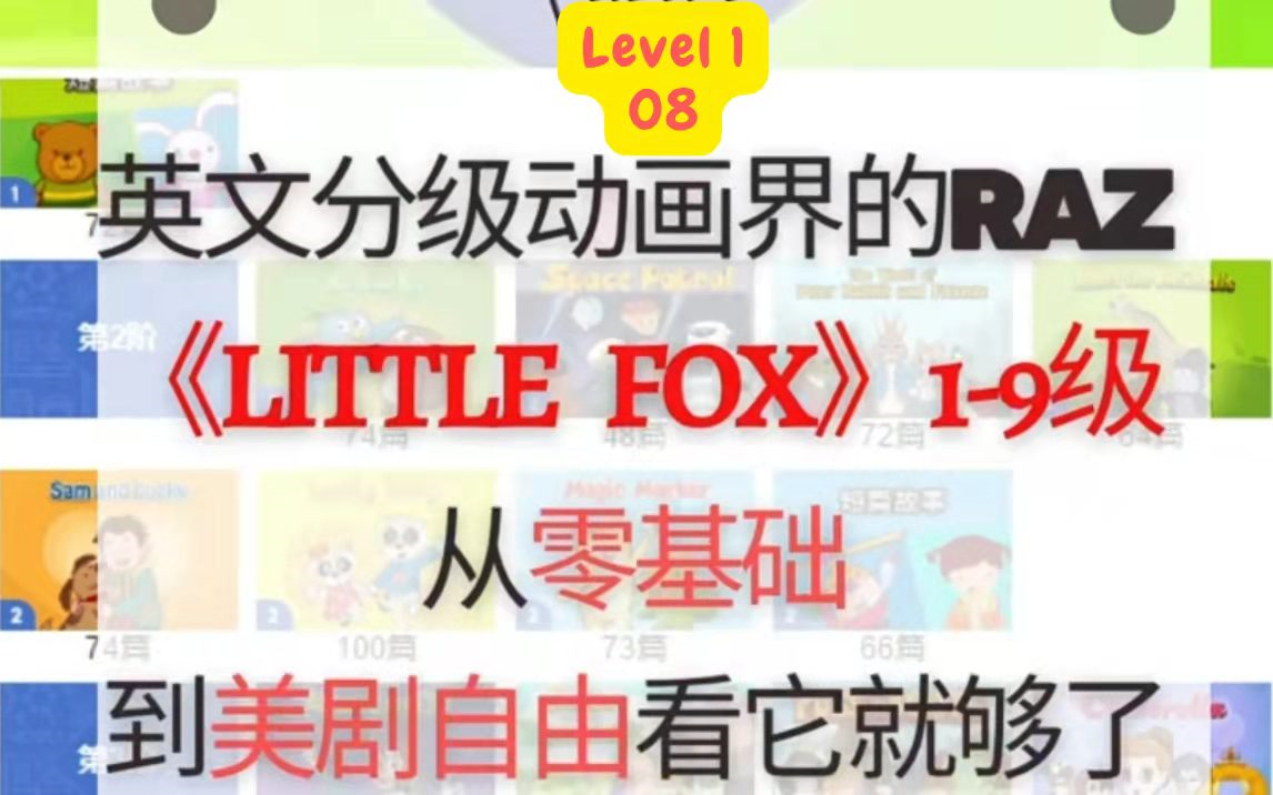 [图]小学英语启蒙【英语动画9阶全套】Level1 第08部 Dino Buddies 低阶到高阶 超赞英文分级阅读动画