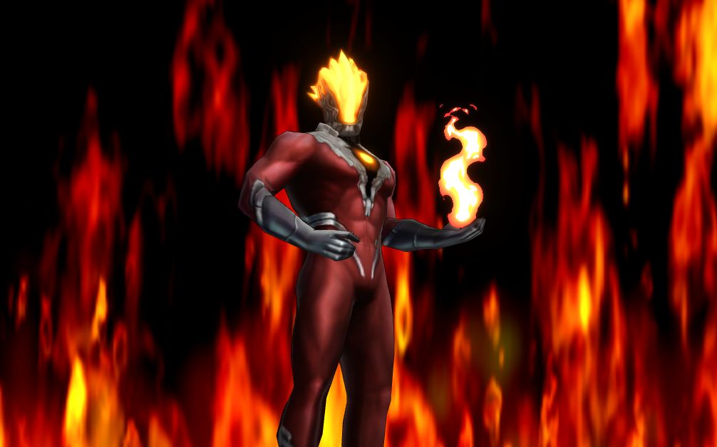 【mugen】人物制作-终极赛罗警备队 红莲火焰