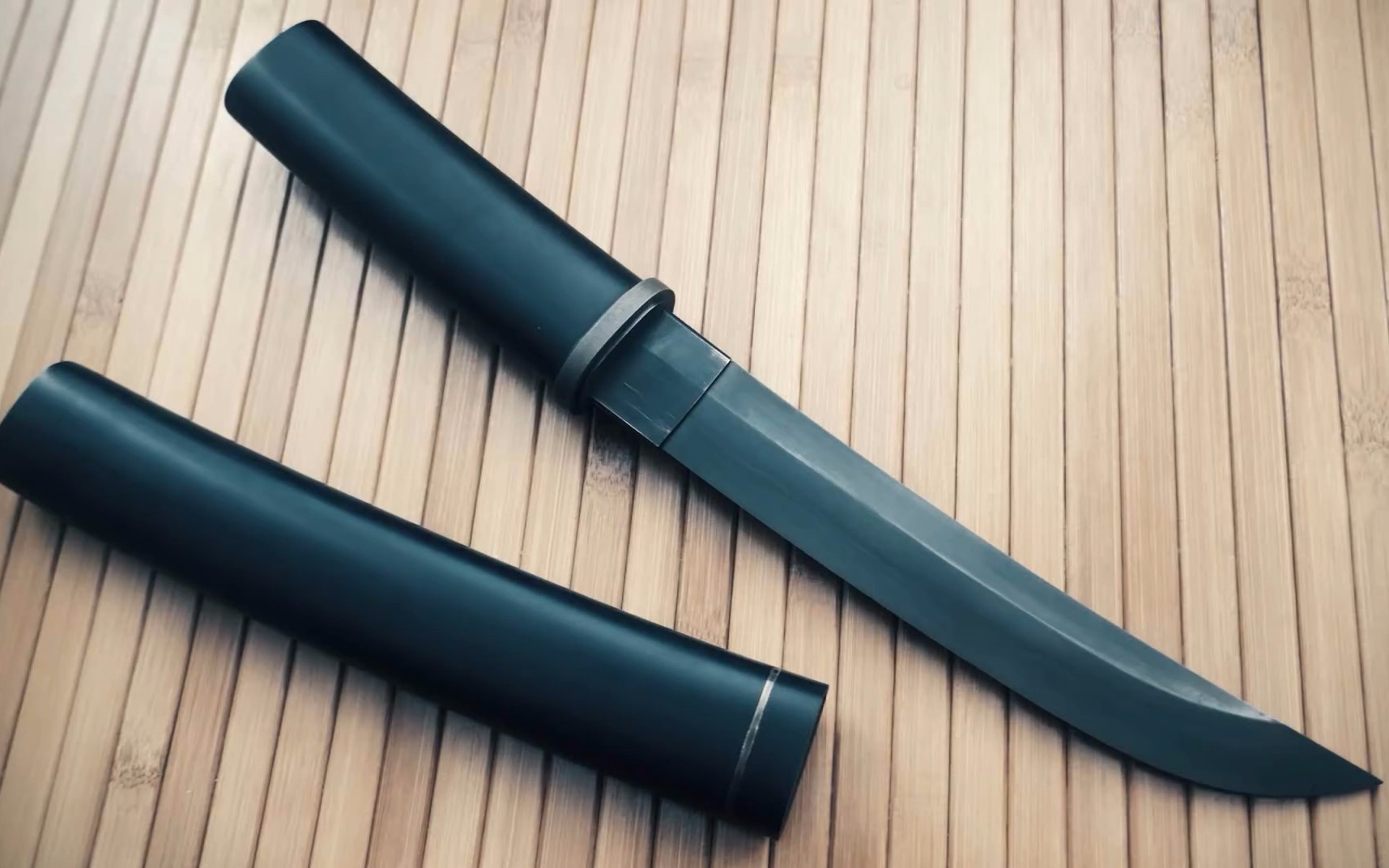 现代短刀·手工制作w1-7碳钢_哔哩哔哩 (゜-゜)つロ 干杯~-bilibili