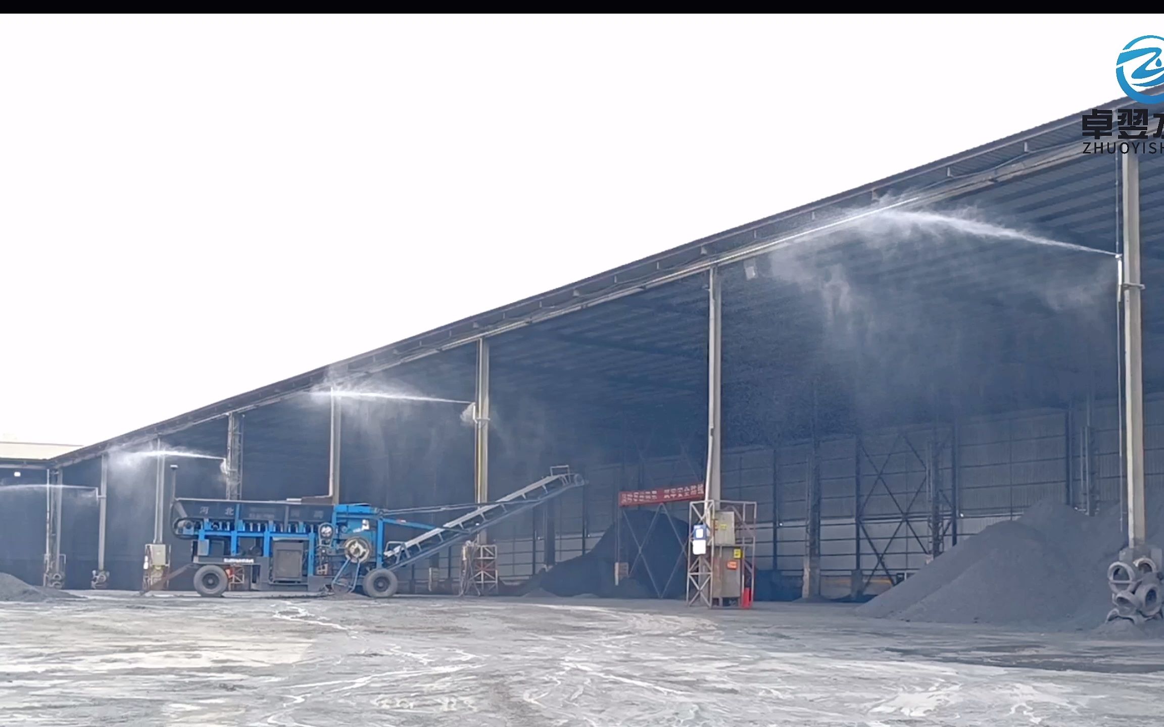 重庆矿山矿山堆料棚道路雾桩喷雾降尘设备安装公司 喷雾降尘公司