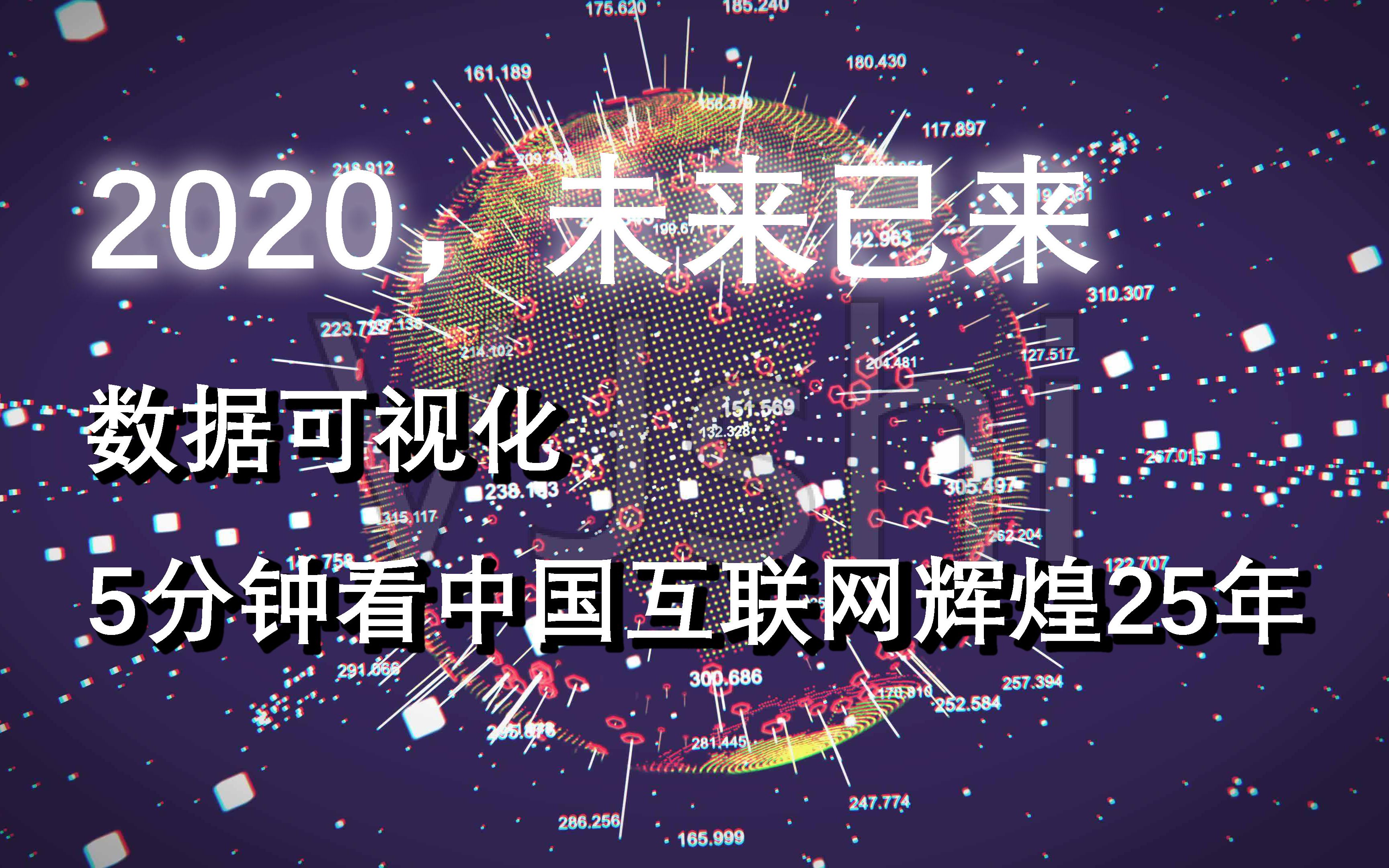 2020,未来已来【数据可视化】5分钟看中国互联网辉煌25年(19942019)哔哩哔哩bilibili