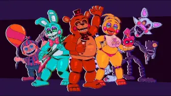 Download Video: 【FNAF】风格化FNAF 2模型展示｜Retro FNaF 2 3D Model Showcase