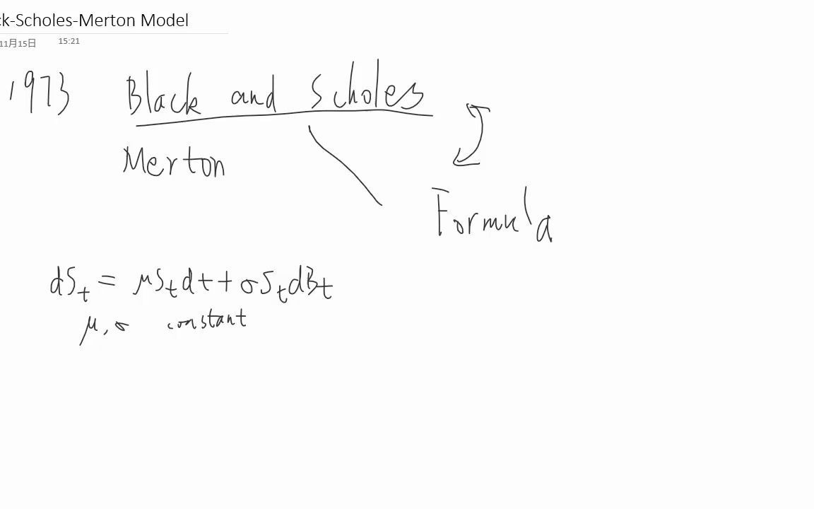 金融数学课程:36. BlackScholesMerton模型哔哩哔哩bilibili