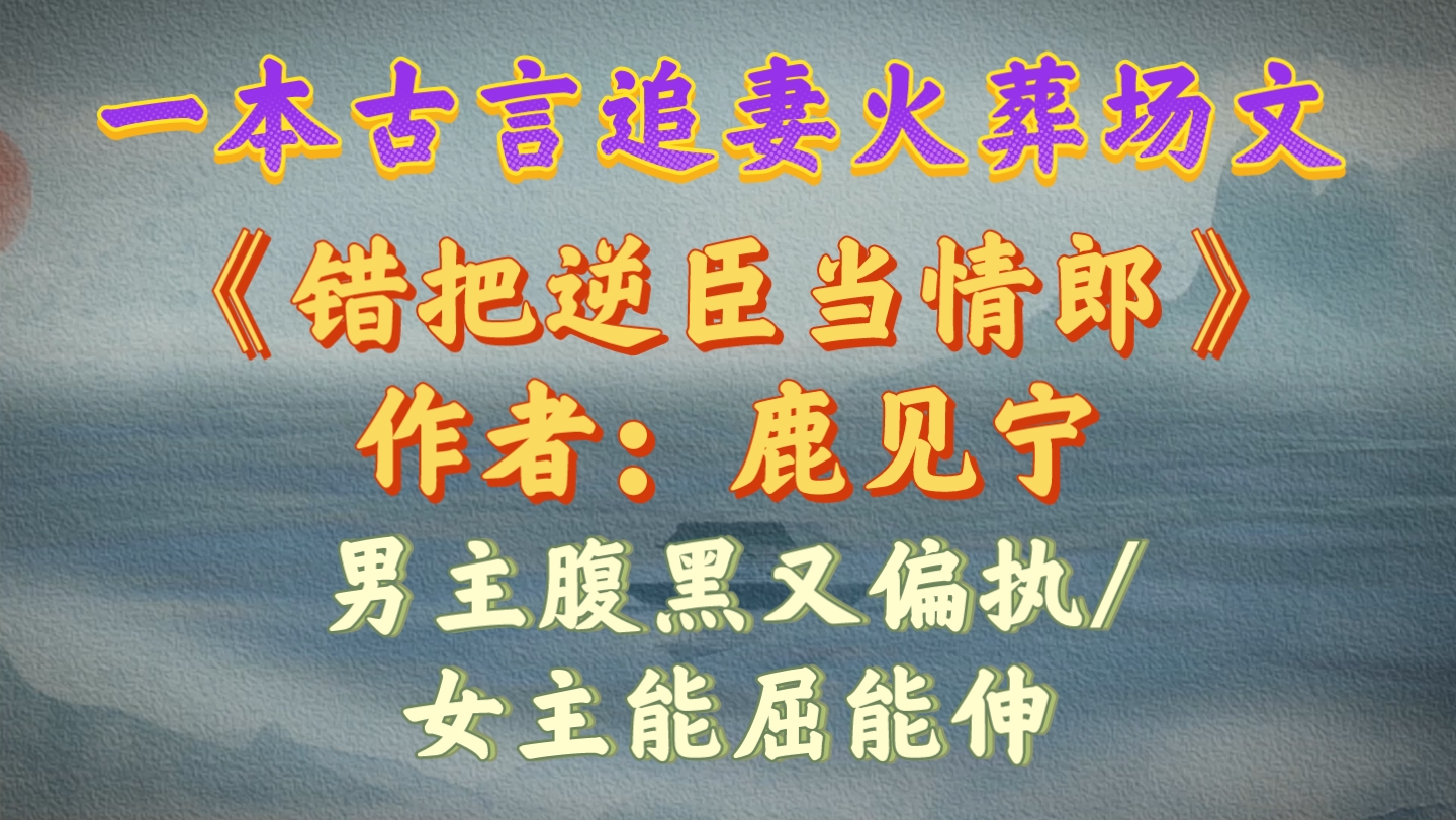 【优质古言小说推荐】一本古言追妻火葬场文《错把逆臣当情郎》哔哩哔哩bilibili