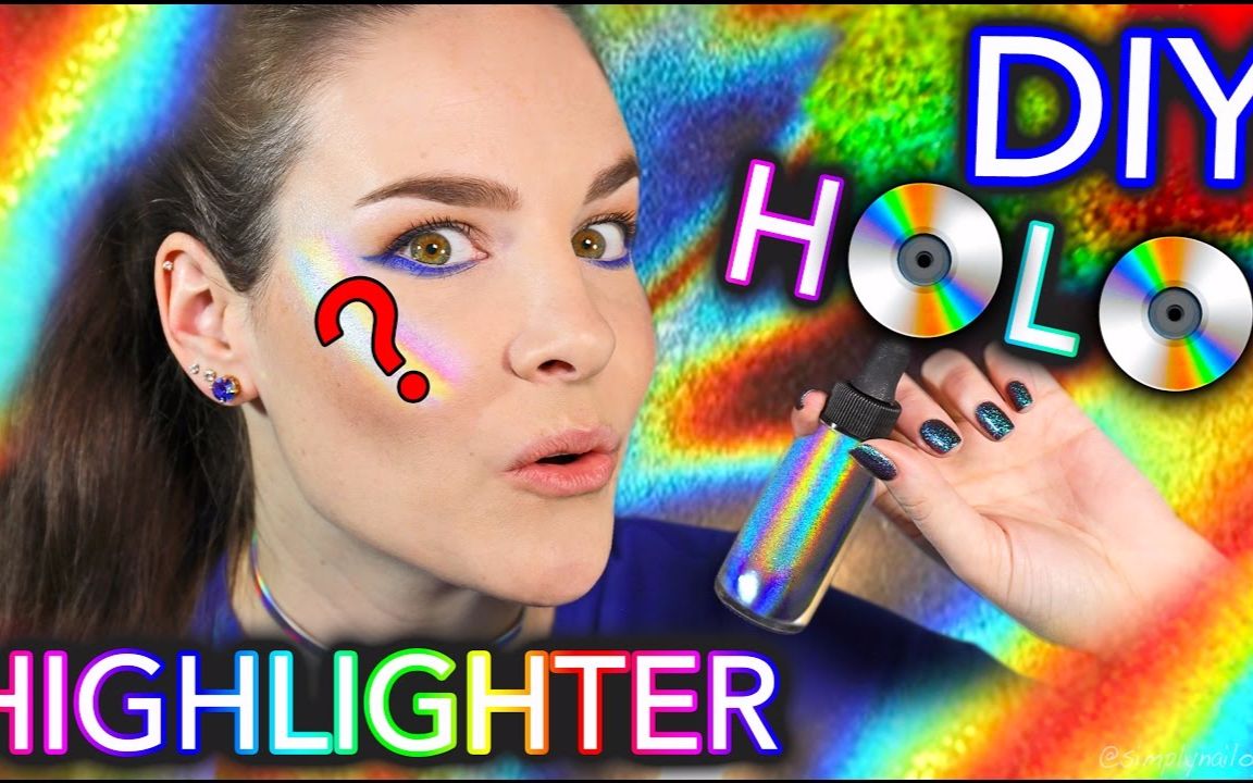 【Simply Nailogical】DIY 100% PURE HOLO HIGHLIGHTER TEST哔哩哔哩bilibili