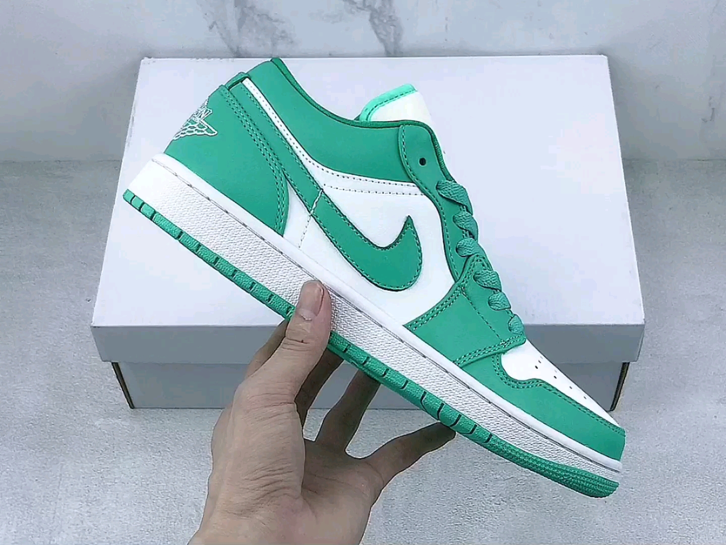 大山制造airjordan1low白绿薄荷aj1乔1低帮休闲板鞋货号dc0774132b