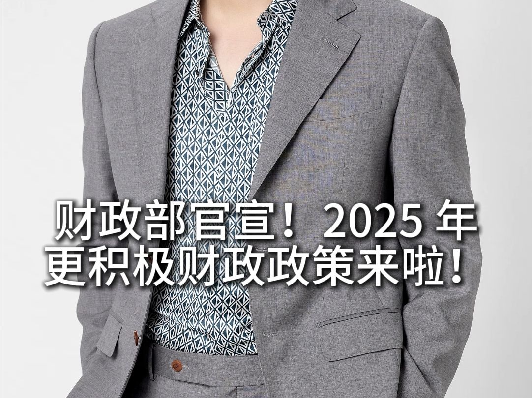 财政部官宣!2025 年,更积极财政政策来啦!哔哩哔哩bilibili