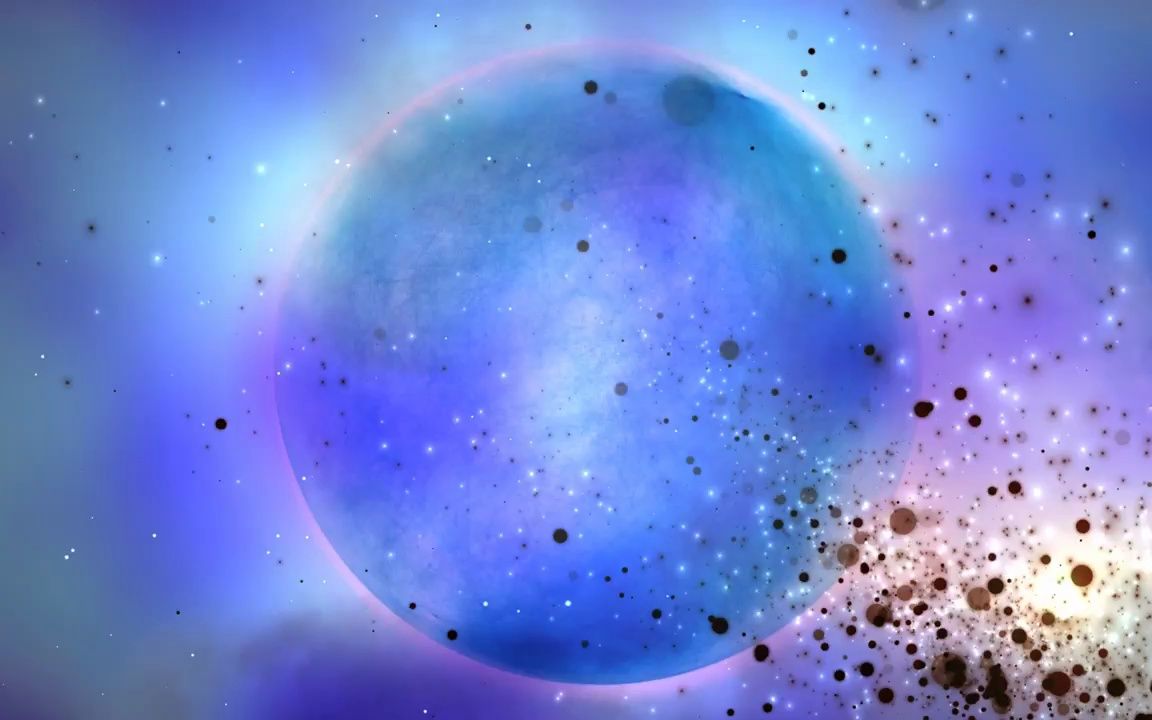 舞台背景 ▏s4 2k画质紫色星空游戏星际星球科技唯美梦幻粒子科幻大屏