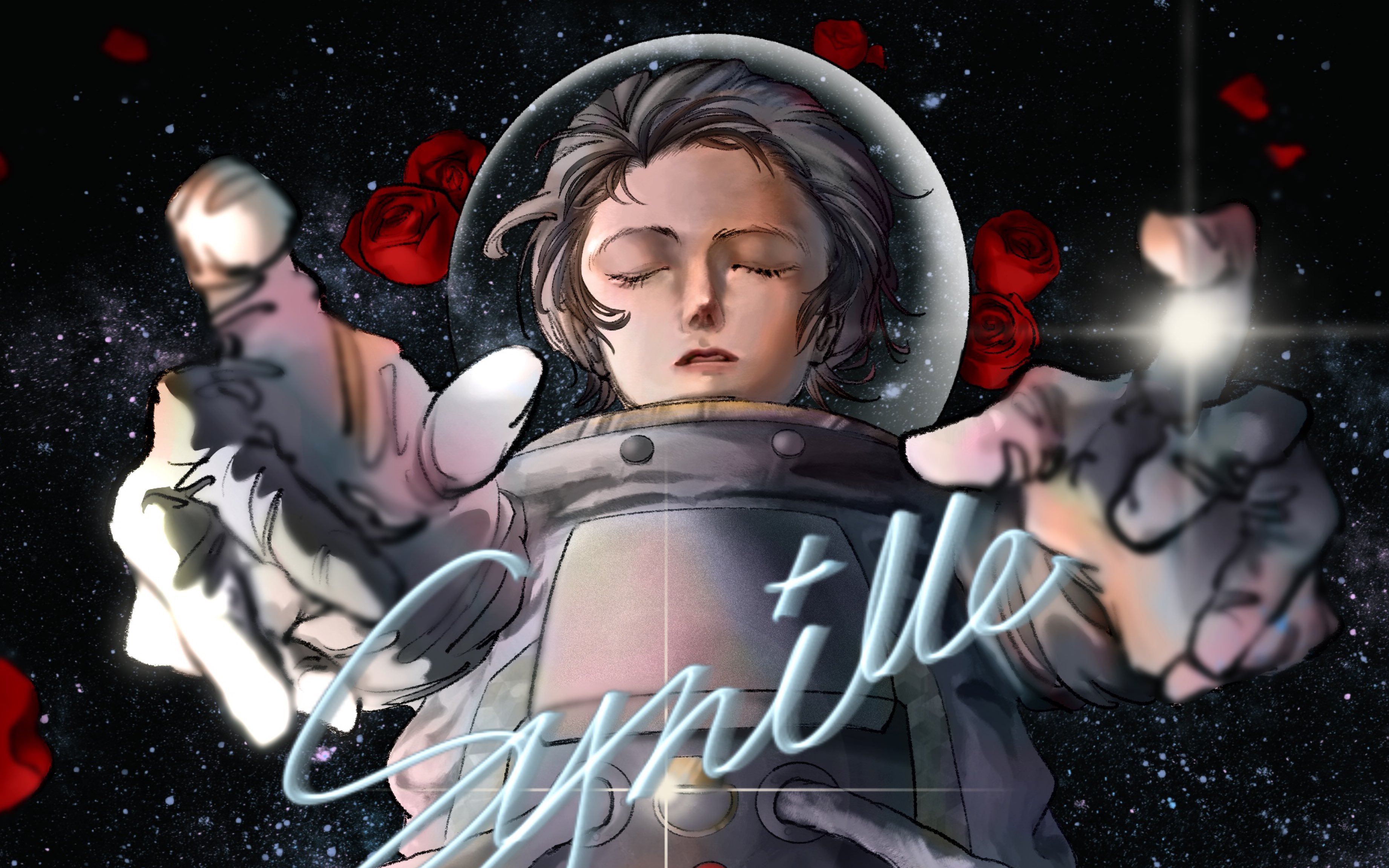 【猫猫meme/procreate绘画过程/曲绘】我坠入宇宙