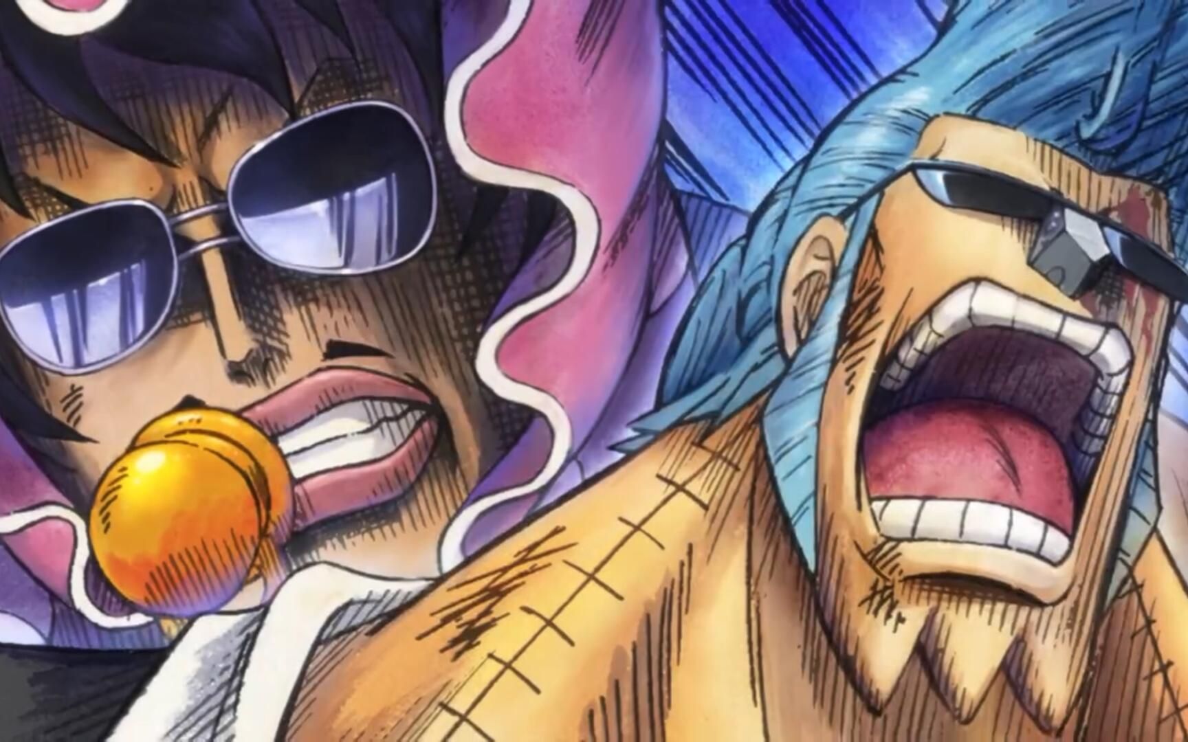 老外看海贼王692 693(索隆激战琵卡/硬派男人之吻,弗兰奇vs厂长)_哔哩