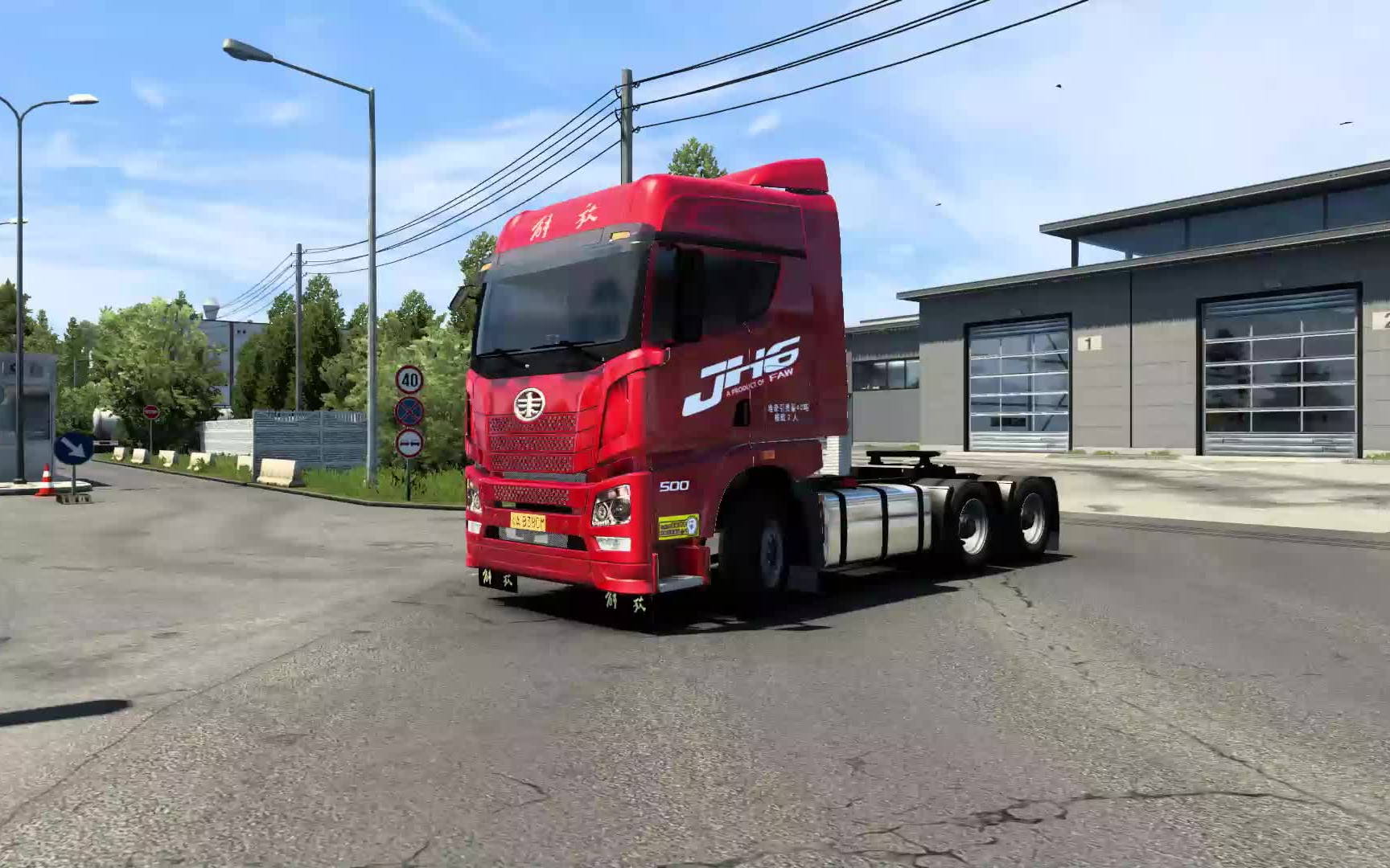 欧卡2mod:老外更新的解放jh6 1.40_单机游戏热门视频